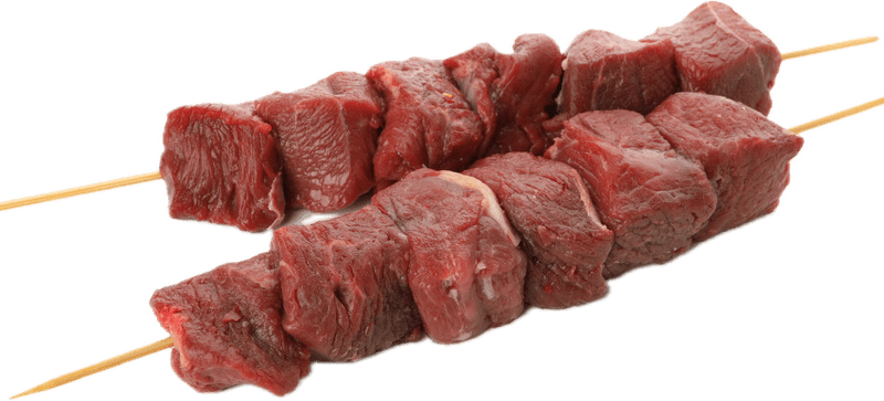 Gemarineerde Bees Kruissosaties BBQ / Beef Marinated Rump Kebabs BBQ (2kg)
