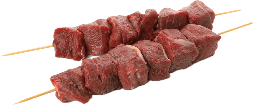 Gemarineerde Bees Kruissosaties BBQ / Beef Marinated Rump Kebabs BBQ (2kg)