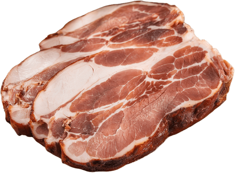 Gerookte Vark Neksteaks / Pork Smoked Neck Steaks (2kg)