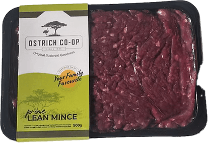 Ekstra Maer Volstruismaalvleis / Ostrich Extra Lean Mince (1kg)